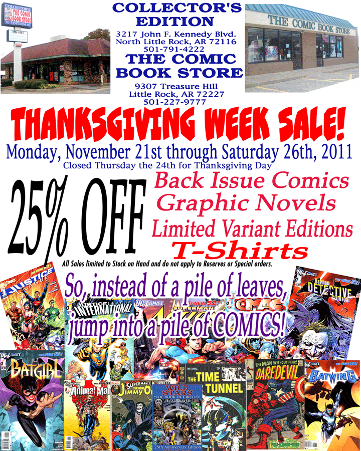 2011 Thanksgiving Week Sale