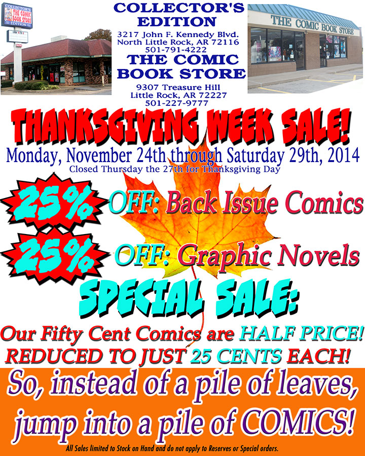 2014 Thanksgiving Week Sale!