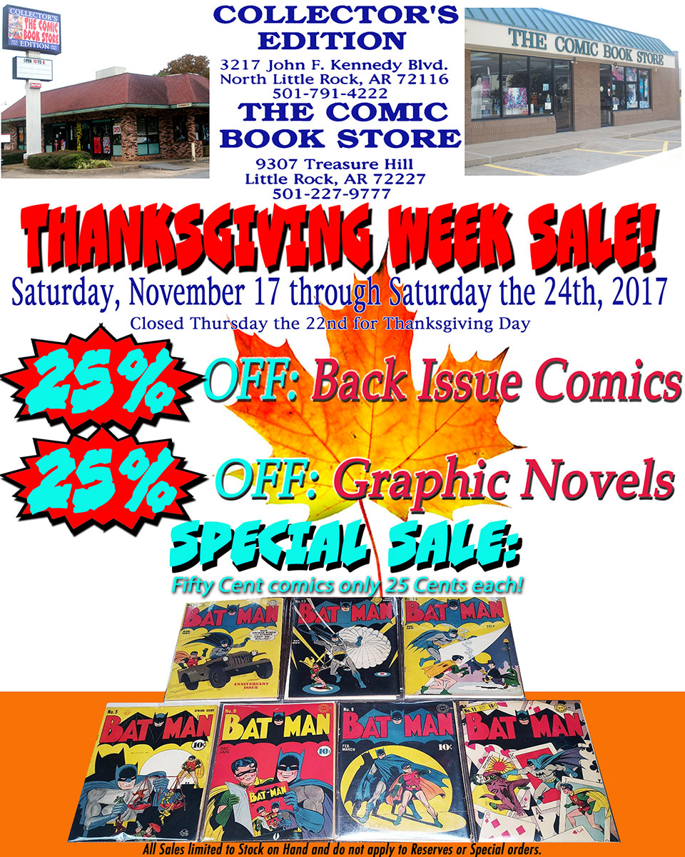 2018 Thanksgiving Week Sale