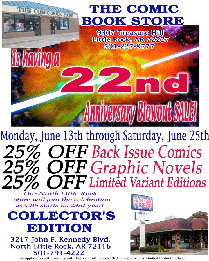 The Comic Book Store's 22nd Anniversary Sale!