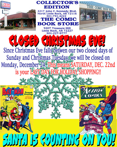 Closed Christmas Eve