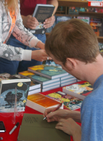 Nate Powell Signing April  2012