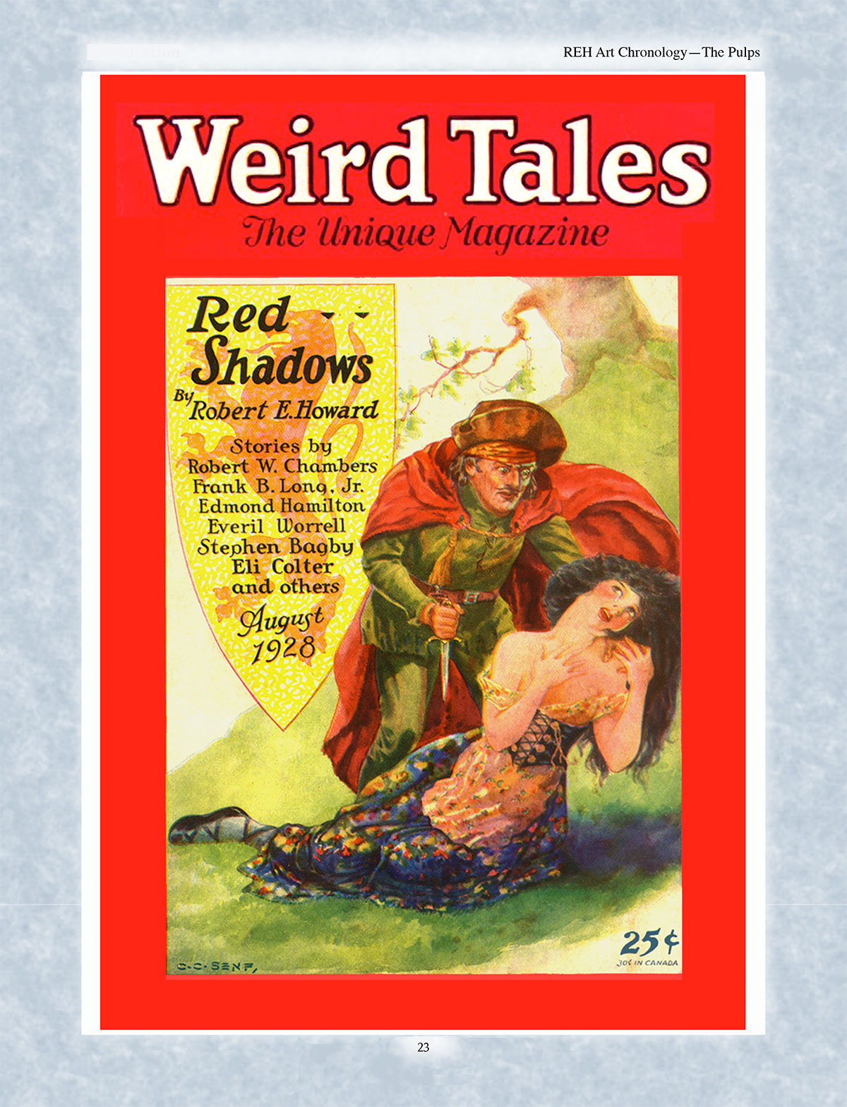 Robert E. Howard Chronology