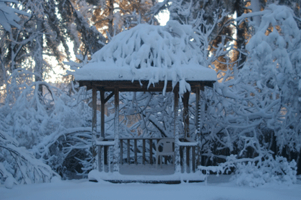 snow gazeebo