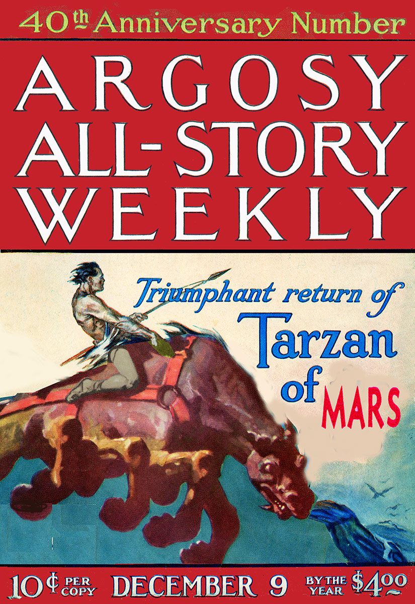 Tarzan of Mars pulp cover